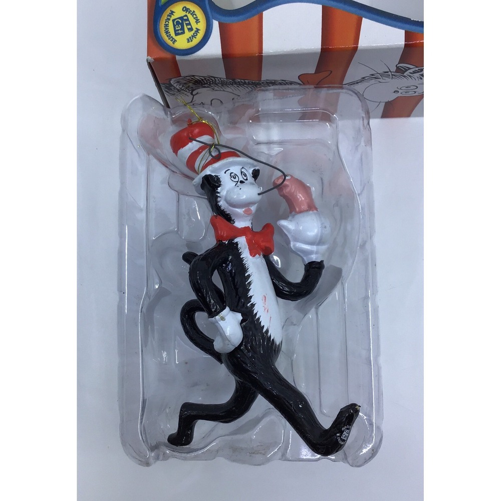 Kurt S Adler Dr Seuss The Cat in the Hat Movie Holiday Ornament Fish Boxed